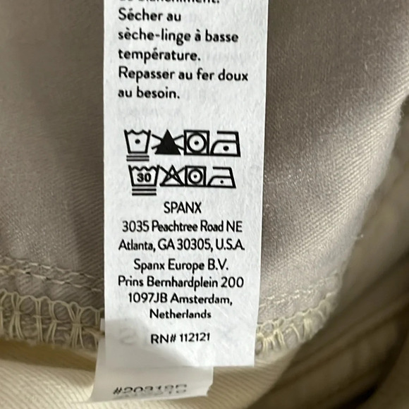 Spanx Stretch Twill Cargo Jogger Pants in Parchment - NWOT - Size Large - Picture 11 of 11
